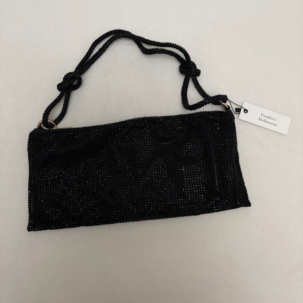 NWT sparkly black Frankie’s Melbourne Bag
